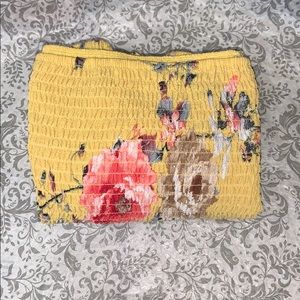 Floral off the shoulder shirt